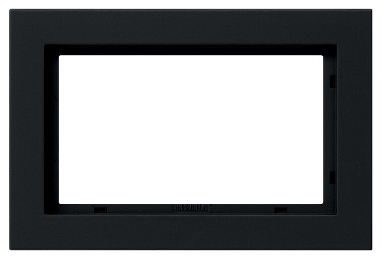Gira 100109 Abdeckrahmen 1,5-fach, Gira E2, schwarz matt