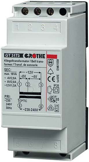 Grothe 14073 GT 3173 Transformator 4/8/12VAC, 2/2/1,5A