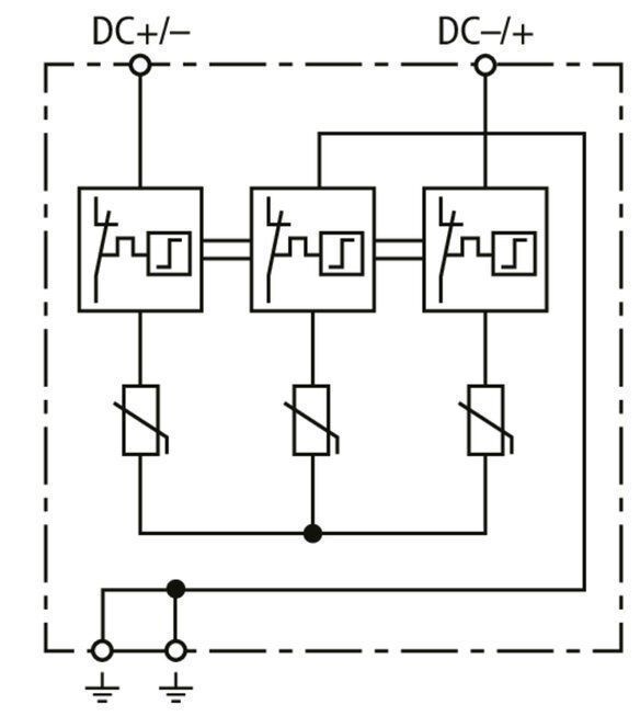 Dehn + Söhne 900070 Kombiableiter DEHNcombo YPV für Photovoltaik-Systeme bis 1200V DC