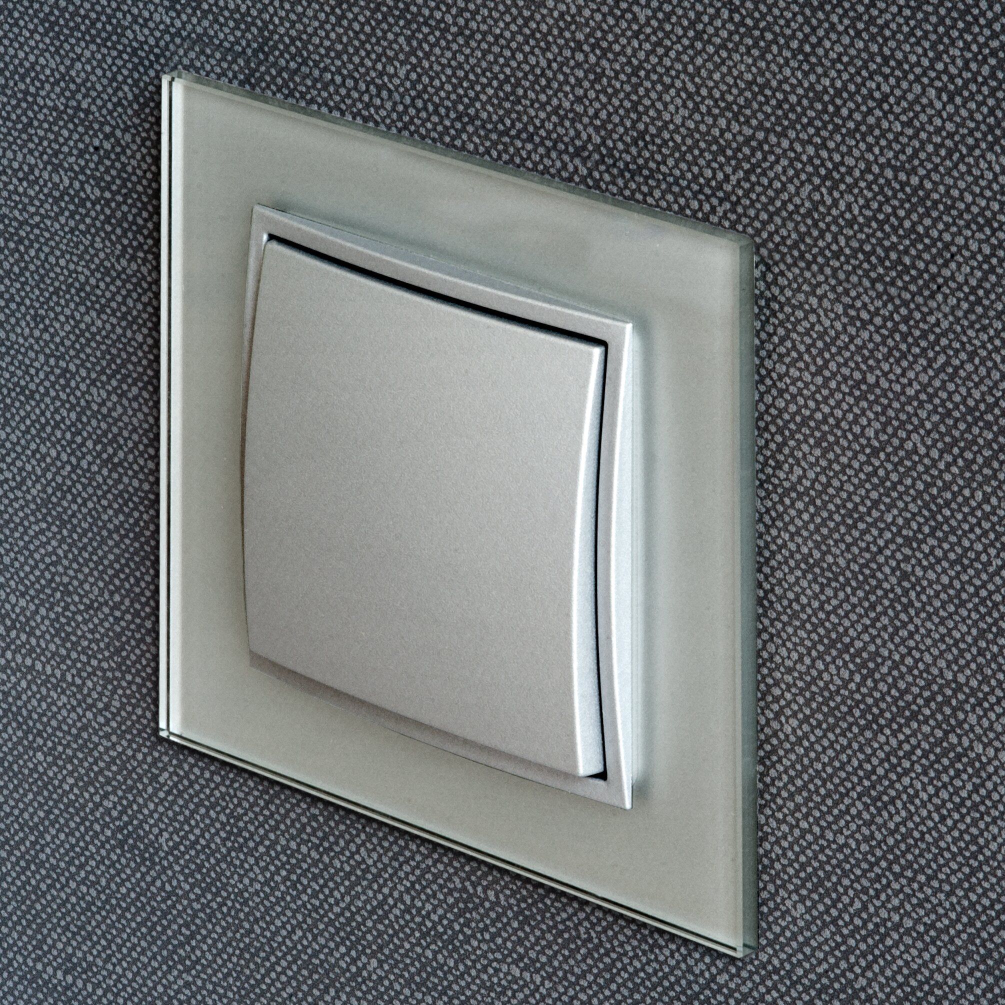 Berker 10146414 Glasrahmen 4-fach, B.7,  Glas alu/alu matt lackiert