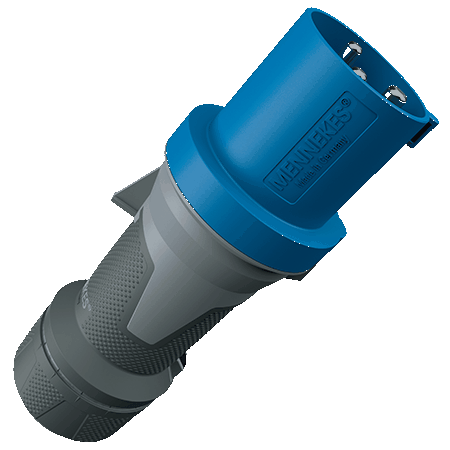 Mennekes 13102 Stecker PowerTOPXtra, 63A, 3p, 6h, 230V, IP44