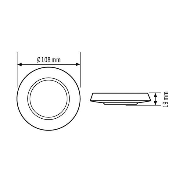 ESYLUX EP10425431 Abdeckblende und Designring si Abdeck-Set-C360/24