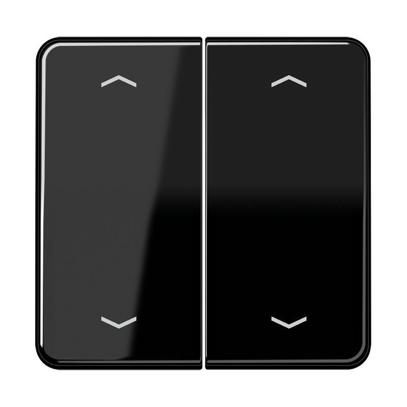Jung CD102PSW Wippe, mit Pfeilsymbolen für KNX Taster, Duroplast, F10, Serie CD, schwarz