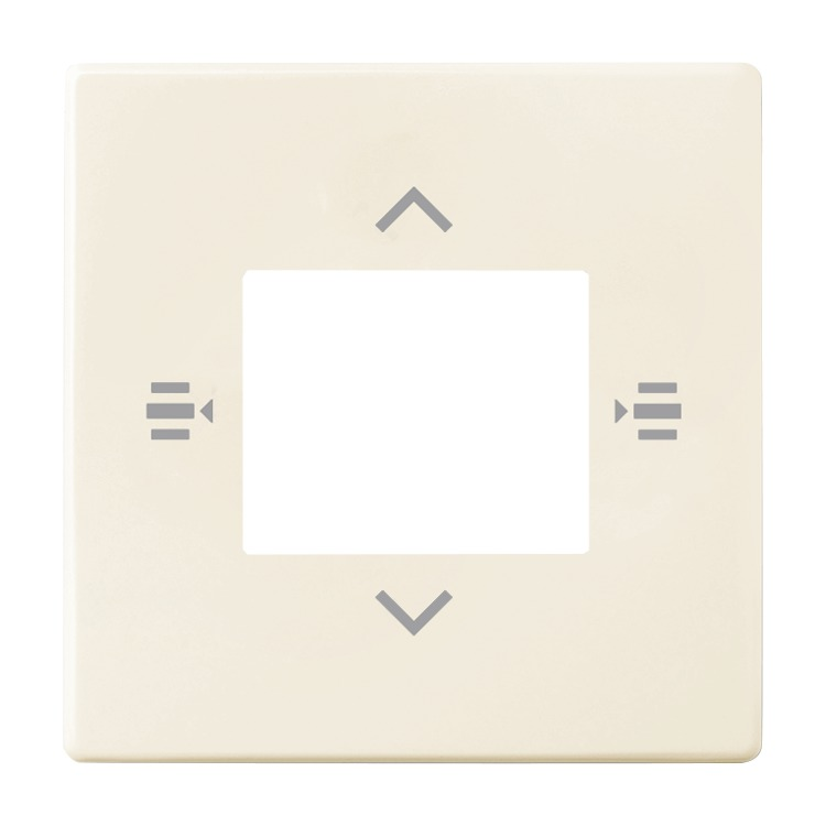 Busch-Jaeger 6108/61-82 Zentralscheibe für Bedienelement 6-fach, elfenbeinweiß glänzend, Plattform 63, KNX