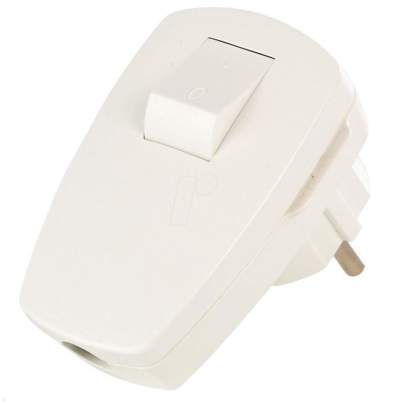 Bachmann 911.271 Schutzkontakt-Winkelstecker mit Schalter