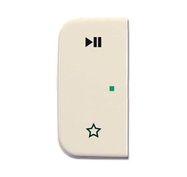 Busch-Jaeger 6237-21-212 Wippe 2-fach links mit Symbol "Play/Pause"