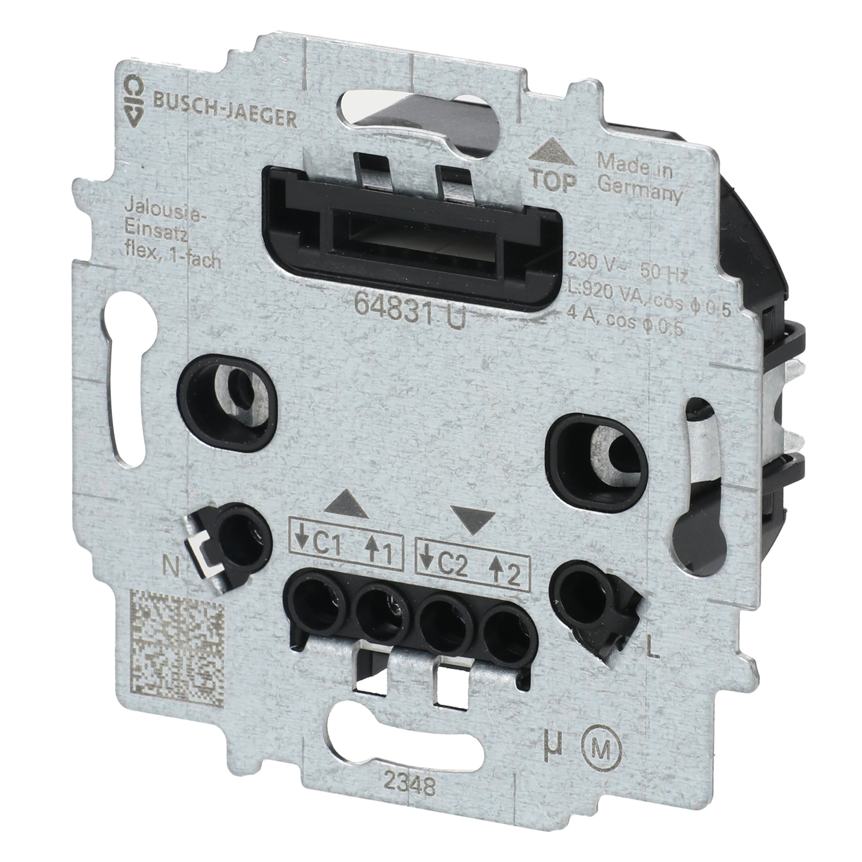 Busch-Jaeger 64831 U Jalousie-Einsatz flex, 1-fach, 230 V
