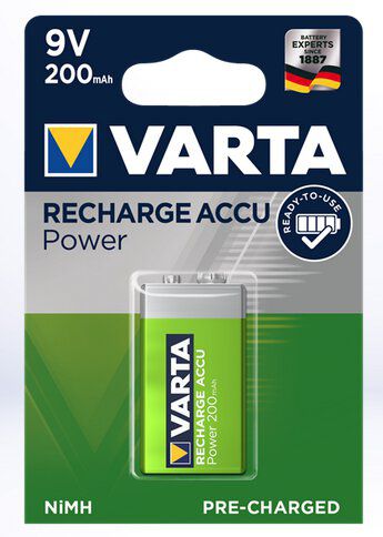 Varta ACCU Batterie 56722 9V-Block 200mAh 1-Stück