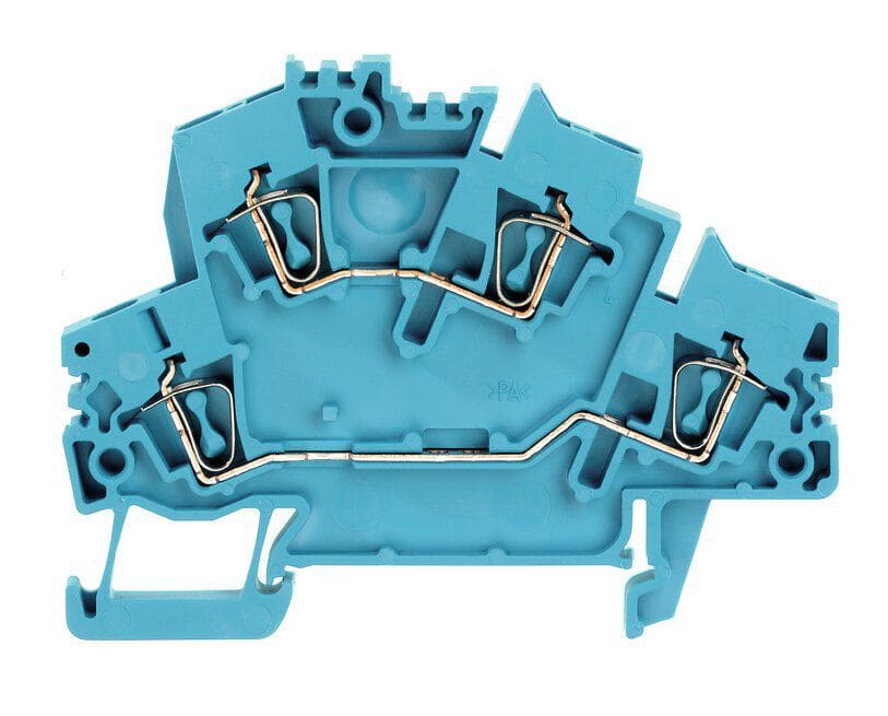 Weidmüller ZDK 2.5-2BL Doppelstock-Reihenklemme 2,5mm² blau, Z-Reihe