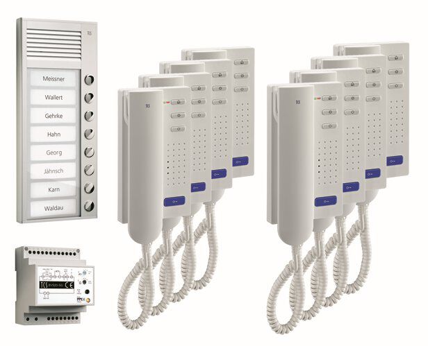 TCS PPA08-EN/02 Sprechanlagen-Set Aufputz für 8 WE
