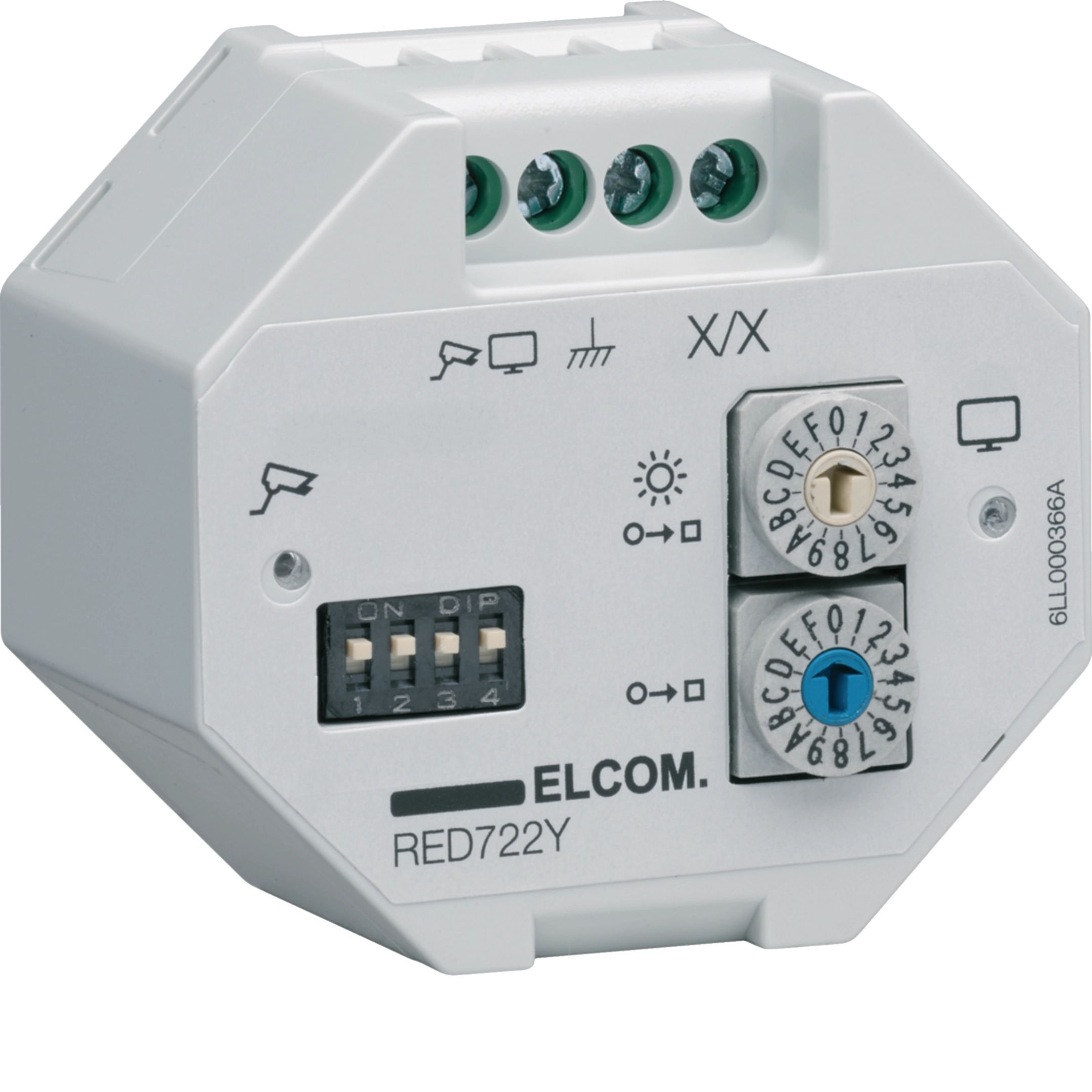Elcom RED722Y Video-Umsetzer bidirektional, 2-Draht Bus System / 75 Ohm Signal, Unterputz