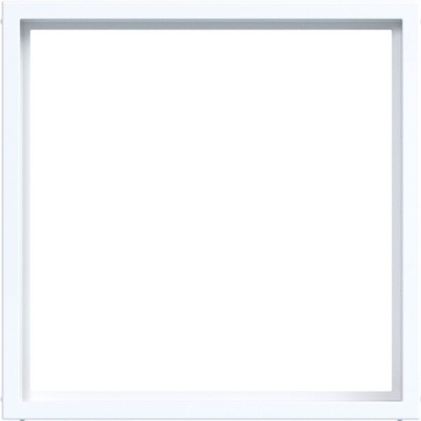 Hager WAF7073WG Zwischenring für Zentralstück/-platte 50 x 50 mm, A.x/C.x, lichtweiß glänzend