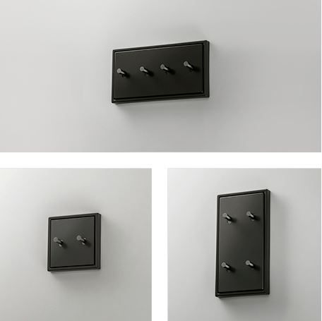 Jung AL12-5DK01 Abdeckung mit Kipphebel "Kegel", 2 Kipphebel, Serie LS 1912, dark (lackiertes Aluminium)