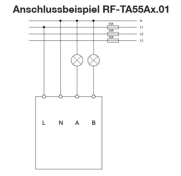 MDT RF-TA55A8.01 RF+ Funk Taster 8-fach Plus mit Aktor, reinweiß matt