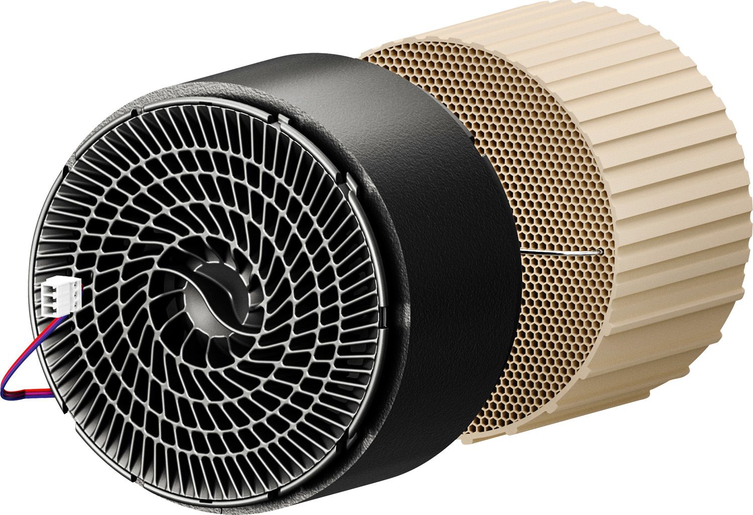 Bosch 7738113830 Dezentrales Lüftungsgerät V3000D 55 /F Fertigbauset, Ventilator und Wärmespeicher