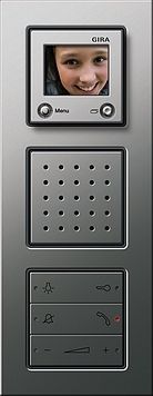 Gira 0214335 Abdeckrahmen 4-fach für flachen Einbau, Gira E2, edelstahl