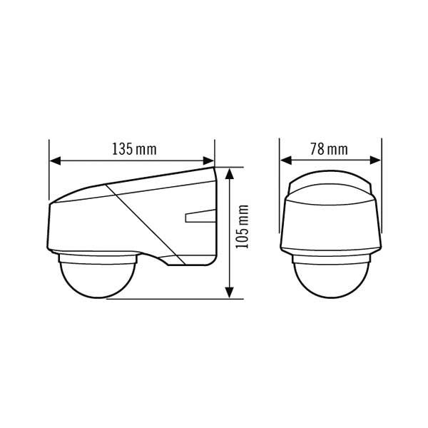 ESYLUX EM10015519 Bewegungsmelder 230 Grad RC 230i sw