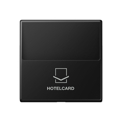 Jung A590CARDSWM Hotelcard-Schalter (ohne Taster-Einsatz), Hotelcard, Serie A, graphitschwarz matt
