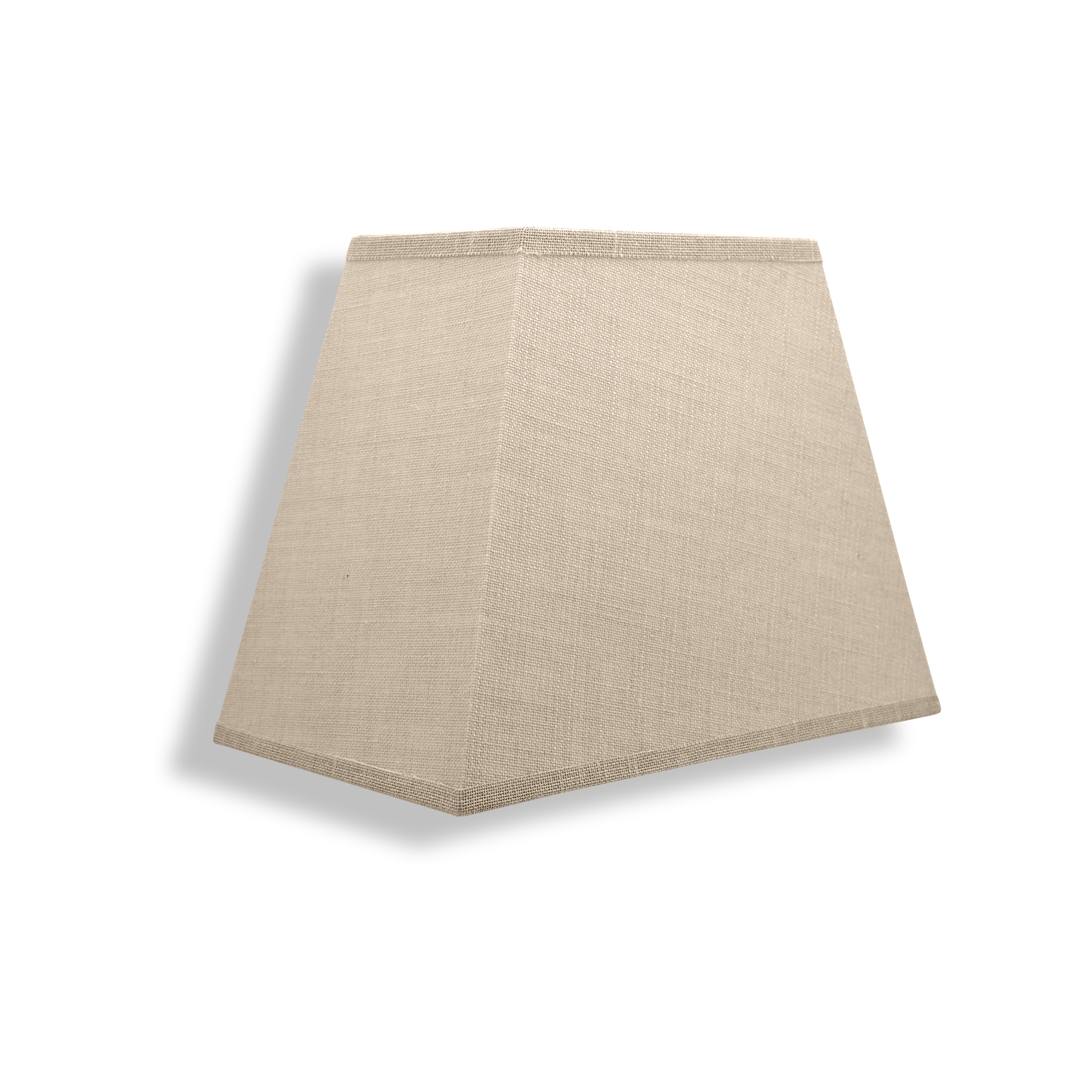 qles LSK1705 Lampenschirm, Natur-Beige, konisch, Leinen-Bezug