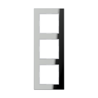 Jung AC 583 GL SI Glasrahmen 3-fach, Acreation, silber verspiegelt