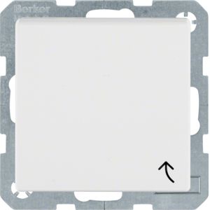 Berker 41241909 Schutzkontakt-Steckdose mit Klappdeckel und Schraubliftklemmen, S.1 IP44, polarweiß matt