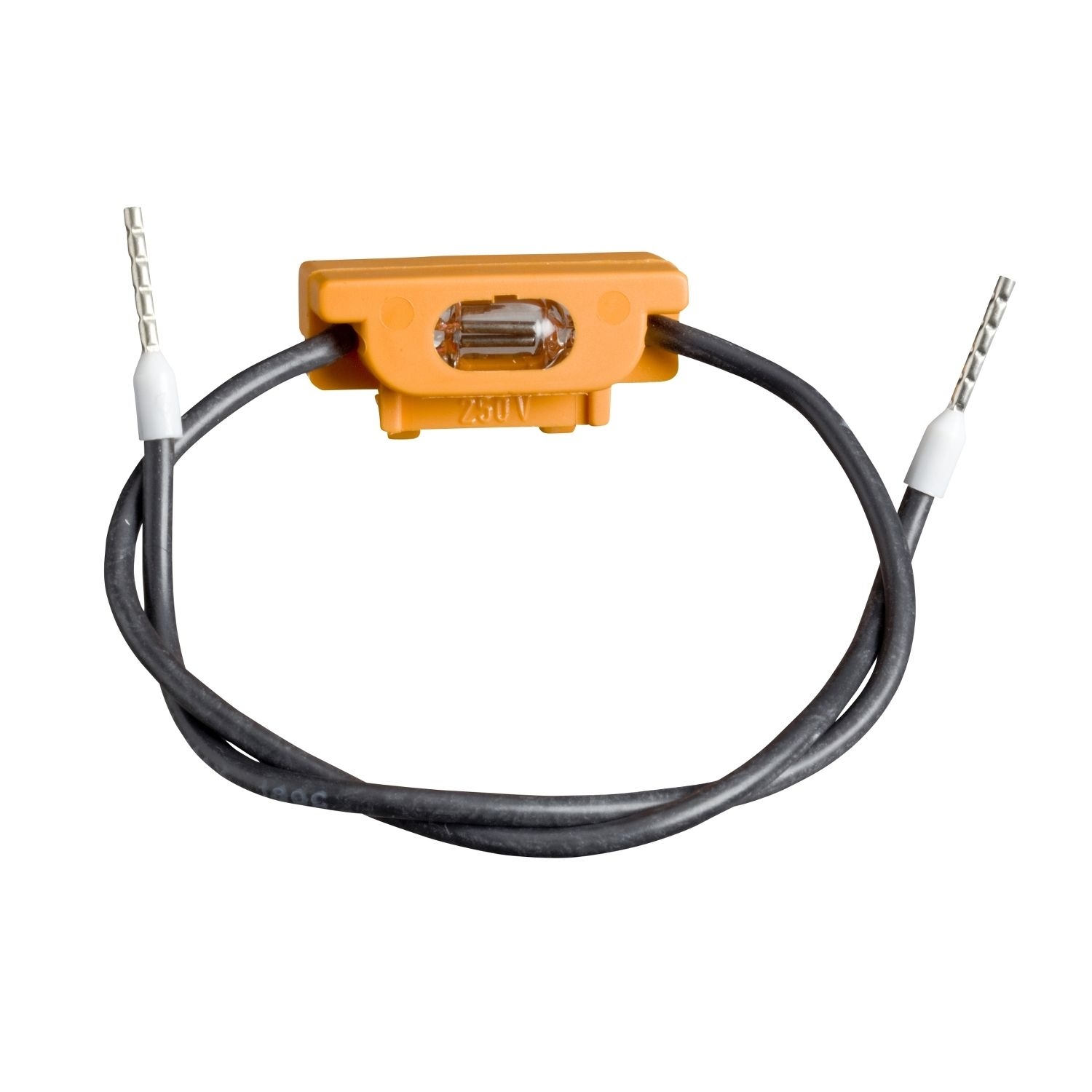 Elso 123160 Leuchtmarkierungsbaugruppe, Glimmlampe 250 V, 1,5 mA, mit 2 flexiblen Anschlussdrähten, Helligkeit: hell, Unterputzeinsätze, orange