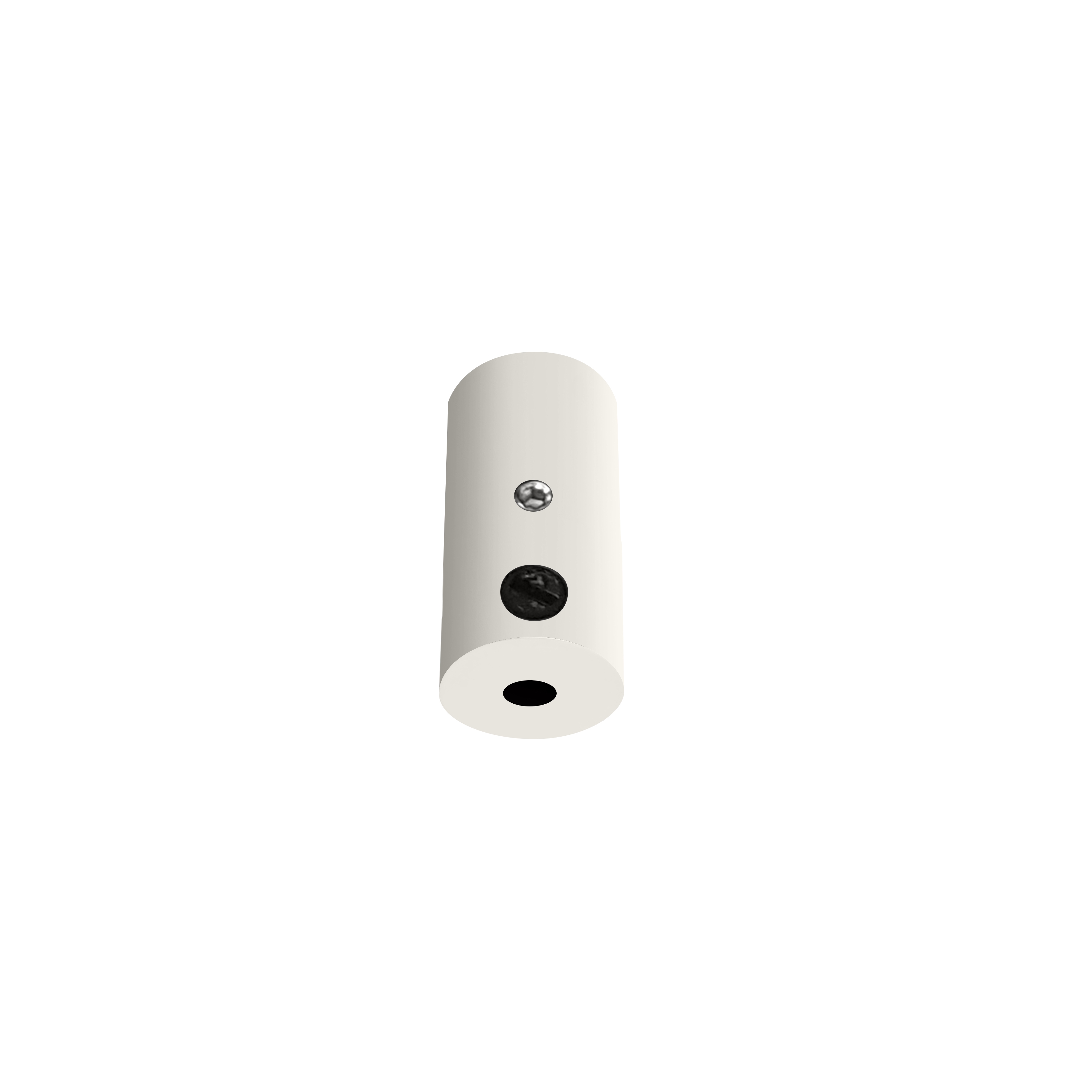 qles DSZ0619 Decken-Stick mit Zugentlastung, für Merten System-M, Polarweiß, brillant