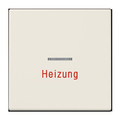 Jung LS990H Wippe mit Lichtleiter, Aufschrift "Heizung", Duroplast, Serie LS, weiß
