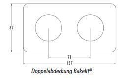 THPG 173064 Doppelabdeckung Bakelit