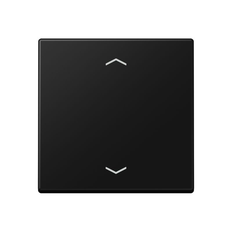Jung A101PBFSWM Wippe, mit Pfeilsymbolen für Taster 1-fach, Thermoplast lackiert, F10, Serie A, graphitschwarz matt