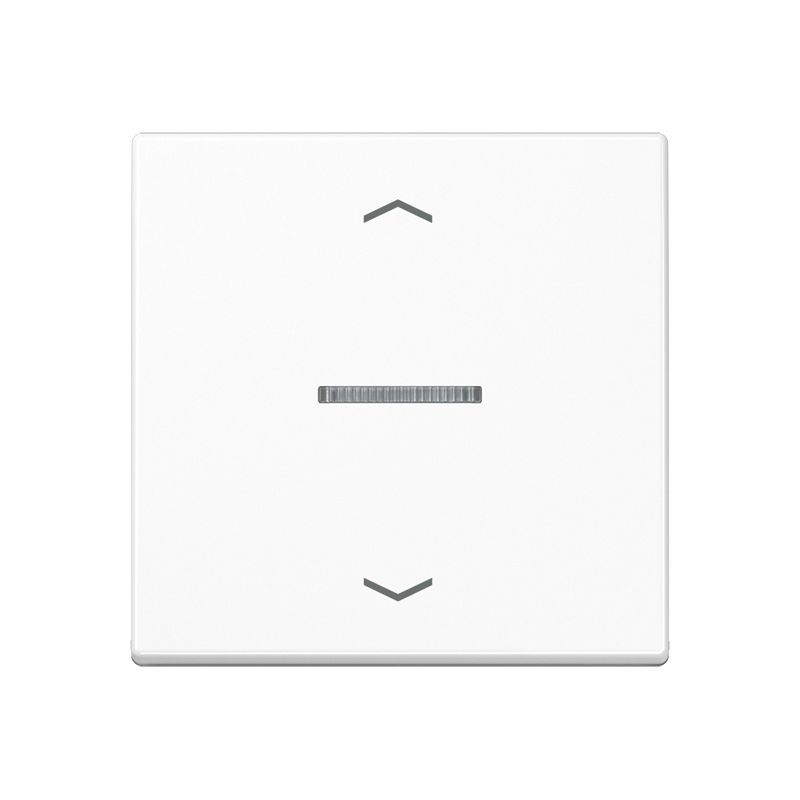 Jung A101KO5PWW Wippe mit Lichtleiter, mit Pfeilsymbolen für Taster 1-fach, Duroplast, F10, Serie A, alpinweiß