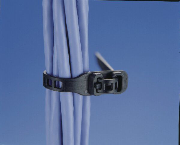 HellermannTyton 115-28898 Lösbarer Softbinder SOFTFIX XXL 880x28 mm, (1 Stk. = 1 VPE á 3 Stk.)