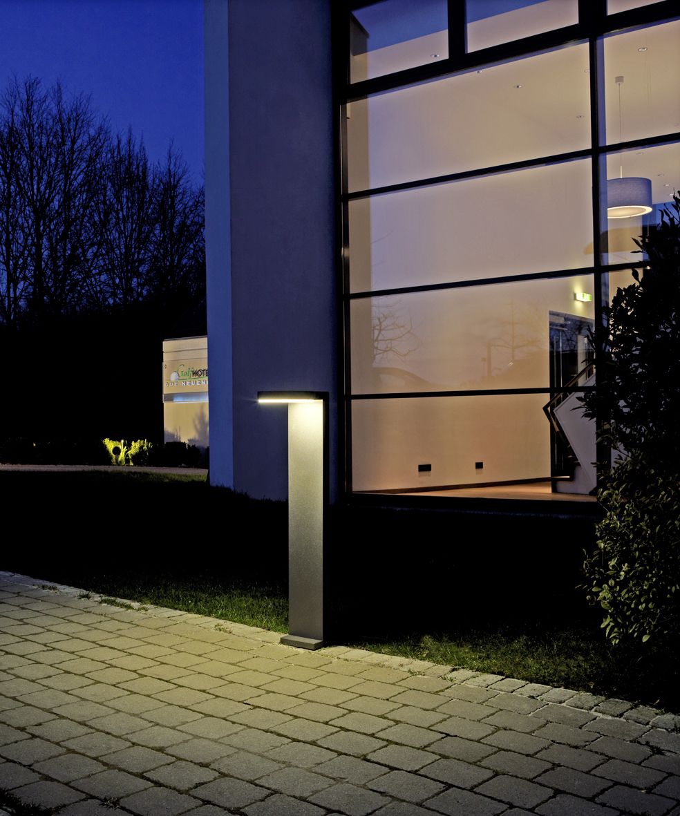 Albert 662290 LED-Wegeleuchte, 16W, Höhe 0,9m, schwarz