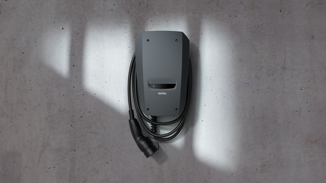 KOSTAL 10532947 Wallbox ENECTOR AC 3.7/11, 7,5m Ladekabel Typ2, Solarladen