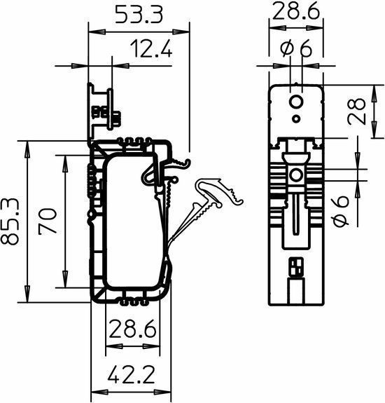 OBO Bettermann 2031/20 Grip Sammelhalterung bis 20 Leitg. (3x1,5mm²)