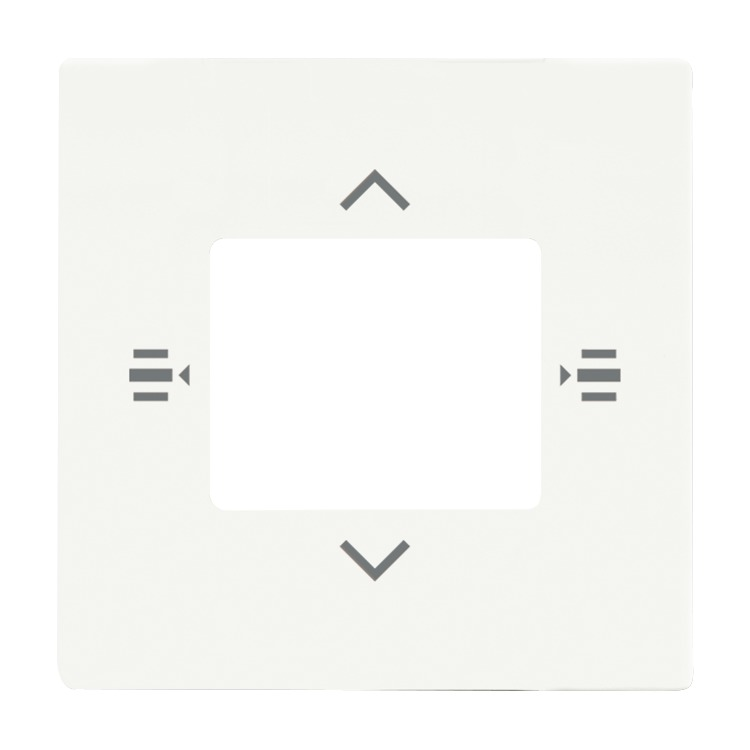 Busch-Jaeger 6108/61-884 Zentralscheibe für Bedienelement 6-fach, studioweiß matt, Plattform 63, KNX
