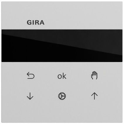 Gira 536676 System 3000 Jalousie- und Schaltuhr Display, System 70, grau matt (lackiert)