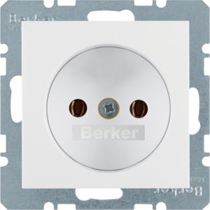 Berker 6167038989 Steckdose ohne Schutzkontakt S.x/B.x polarweiß glänzend