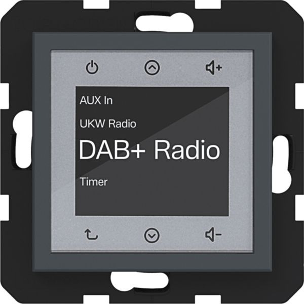 Hager WAN6011AT Radio Touch Unterputz DAB+, A.x/C.x, anthrazit matt