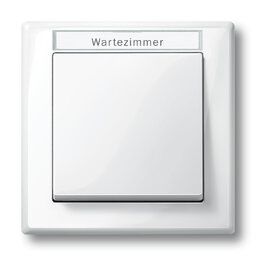 Merten 470125 Rahmen 1-fach mit Beschriftungsträger, M-SMART, aktivweiß glänzend
