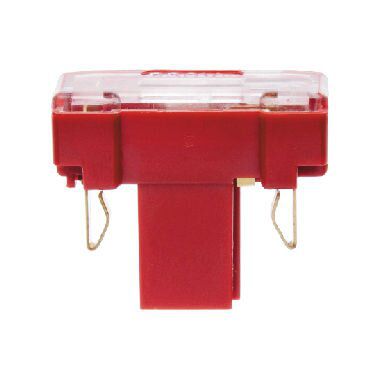 Berker 167603 Glühaggregat mit N-Klemme, 48 V AC/DC, 25 mA, Modul-Einsätze, rot