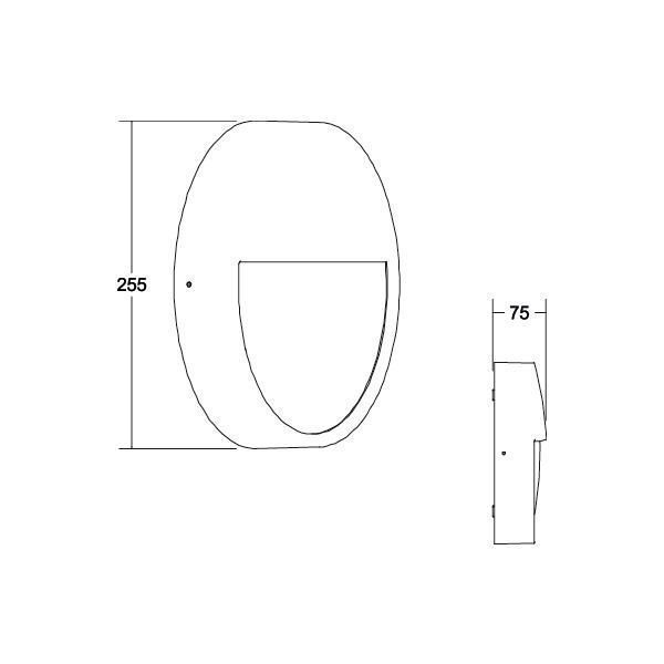 Brumberg 10037183 LED-Wandanbauleuchte 230 V AC, 50 Hz, 12 W, 110°, 3000 K bis 5700 K, schwarz