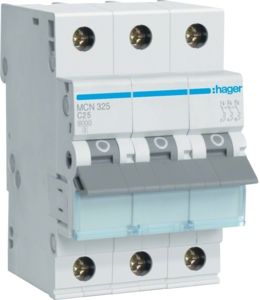Hager MCN 325 Leitungsschutzschalter 25A, 3polig