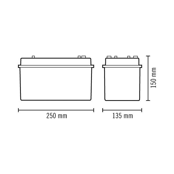 Esylux EN10026836 LED-Notausgangsleuchte, Serie SLB LED