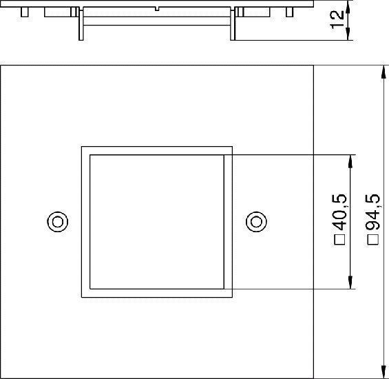 OBO Bettermann 6109841 Abdeckplatte VH-P4 für Schutzkontakt-SD