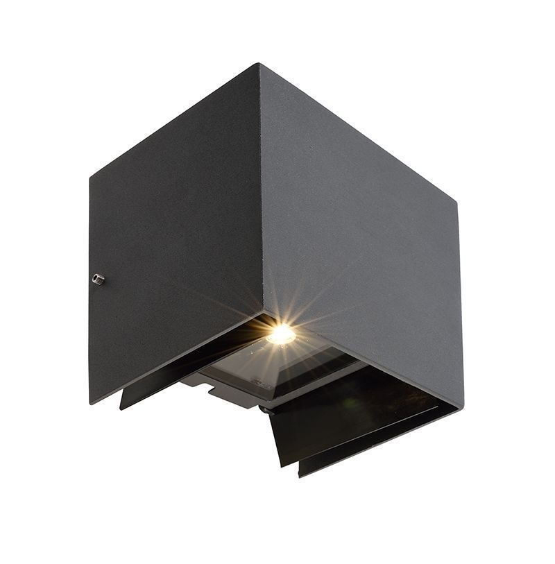 Deko-Light 731100 Wandaufbauleuchte, Arcturus II, 220-240V AC/50-60 Hz, 6 W, graphitgrau
