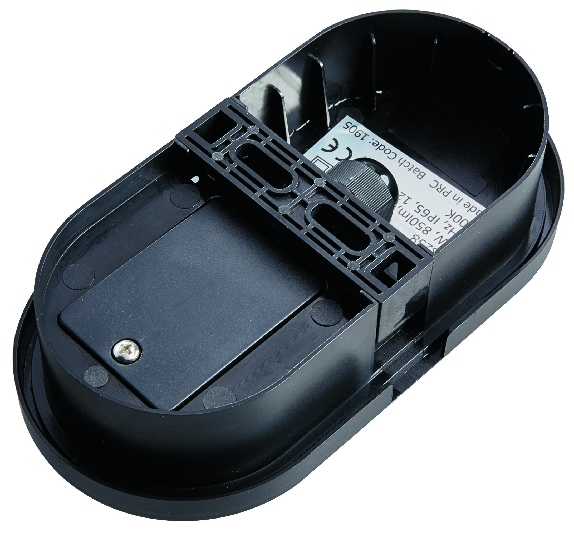 Heitronic 500646 Wand- und Deckenleuchte Toledo 10 W, 4000 K, IP65, schwarz