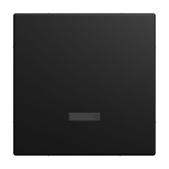 Busch-Jaeger 6543-915-102 Bedienelement für Dimmer/Schalter mit Glimmlampe, Busch-balance SI, schwarz matt