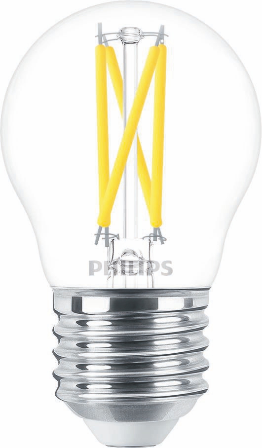 Philips 44939800 MASTER GLASS LED-Lampen in Kerzenform, 2,5 W, 922, 340 lm, E27, dimmbar