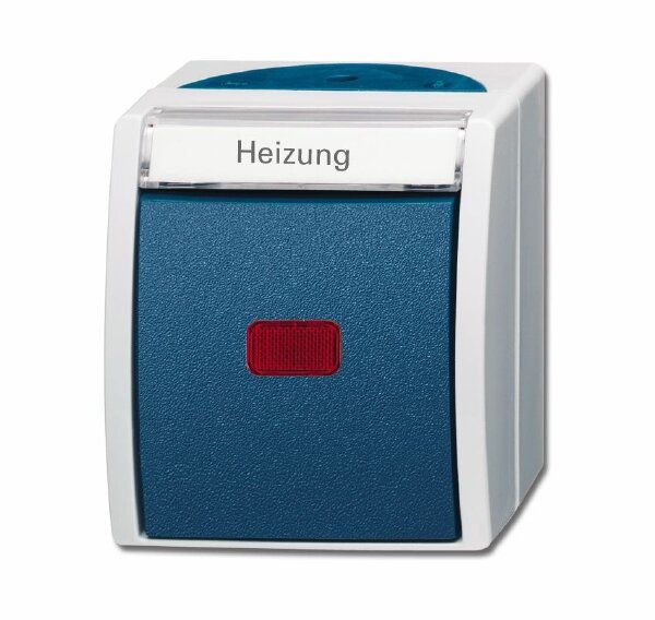 Busch-Jaeger 2601/6SKWNH-53 Heizungsschalter, Aus-/Wechsel, Aufputz IP44